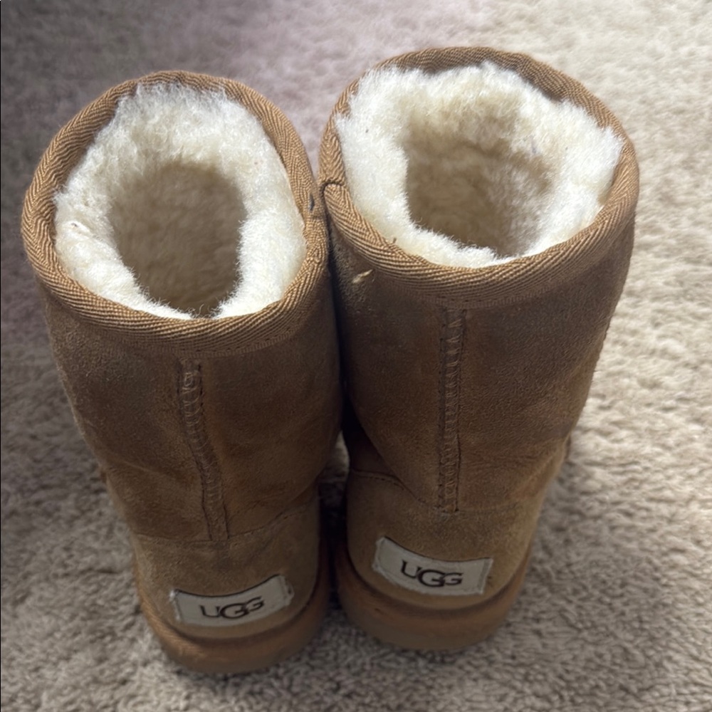 UGG Tan Classic Boots with Sheepskin Lining
